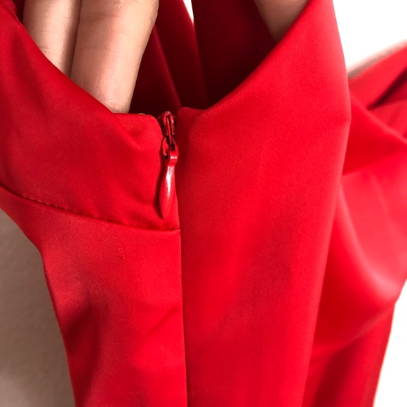 Superdown Rubi One Shoulder Satin Mini Dress Size M Red Revolve Party Dress - Picture 10 of 10